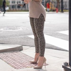 NWT Spanx Jeanish Jean Animal Cheetah Leopard Print Size XL